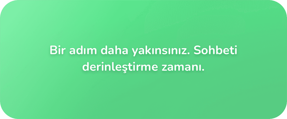 15Minutes sohbet isteği kabul edildi ekranı